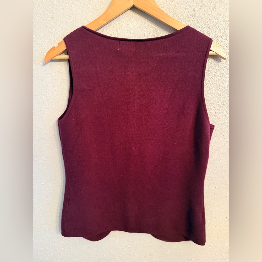Song of Style by Aimee Song Sweater Vest Medium Burgundy - Picture 3 of 7